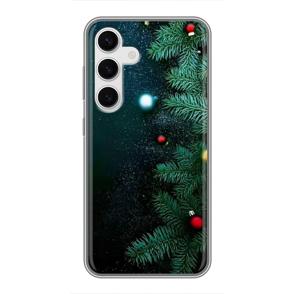 Чехол с рисунком «Елка» для Samsung Galaxy S24