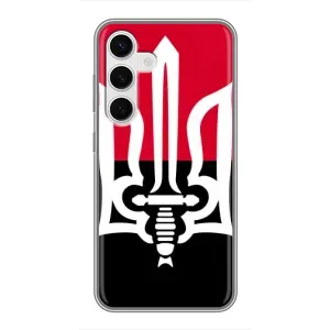 Чехлы УПА (Красно-Чёрный) на Samsung Galaxy S24 (Герб Украины)