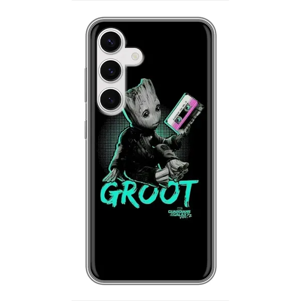 Чехол с рисунком «Groot» для Samsung Galaxy S24