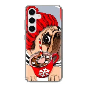 Бампер для Samsung Galaxy S24 з картинкою "Песики" (Сумний собака)
