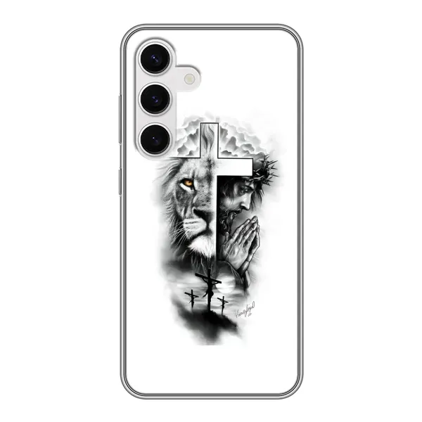 Чехол с рисунком «История Христа» для Samsung Galaxy S24 Чехол с рисунком «История Христа» для Samsung Galaxy S24