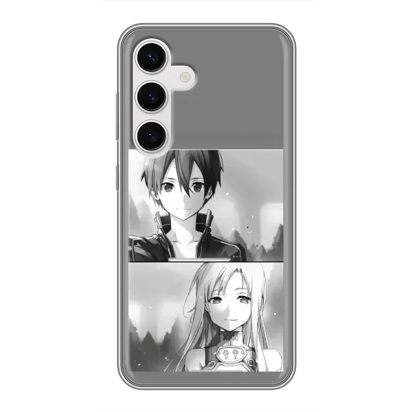 Чехол с рисунком «Кирито-Асуна» для Samsung Galaxy S24 Чехол с рисунком «Кирито-Асуна» для Samsung Galaxy S24