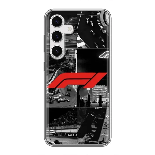 Чехол с рисунком «Коллаж Формула 1» для Samsung Galaxy S24 Чехол с рисунком «Коллаж Формула 1» для Samsung Galaxy S24
