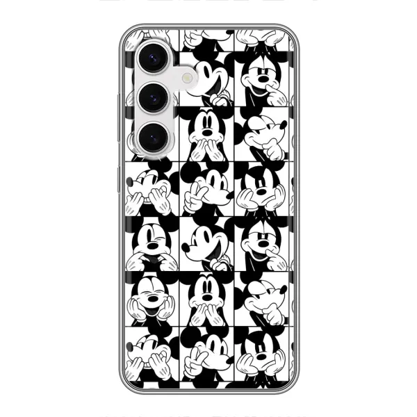 Чехол с рисунком «Коллаж Микки Маус» для Samsung Galaxy S24 Чехол с рисунком «Коллаж Микки Маус» для Samsung Galaxy S24