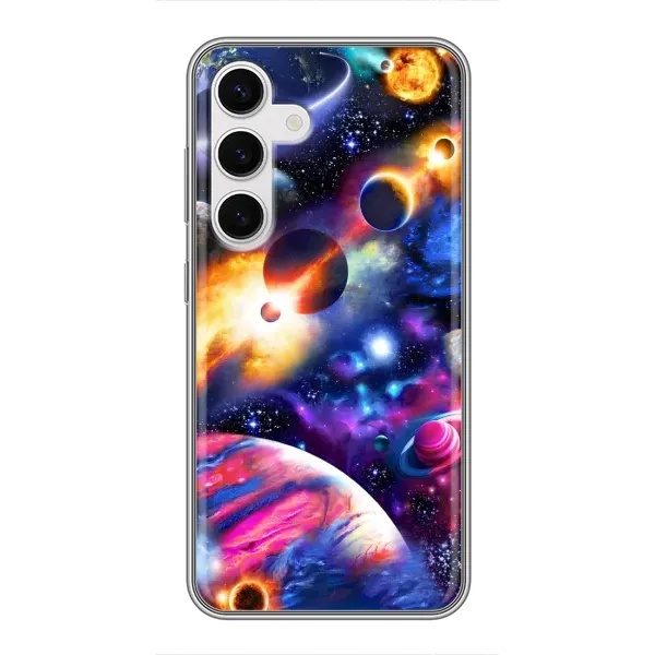 Чехол с рисунком «Космический мир» для Samsung Galaxy S24 Чехол с рисунком «Космический мир» для Samsung Galaxy S24