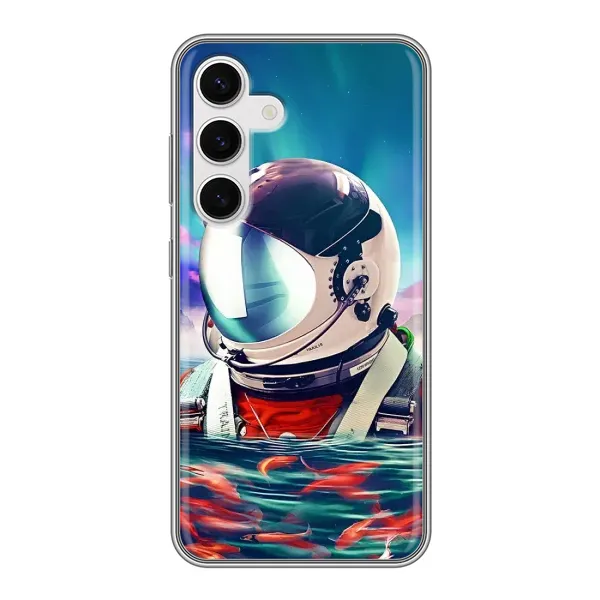 Чехол с рисунком «Космонавт в воде» для Samsung Galaxy S24 Чехол с рисунком «Космонавт в воде» для Samsung Galaxy S24