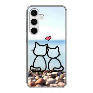 Силіконові Чохли Коханій людині для Samsung Galaxy S24 (Котейки)