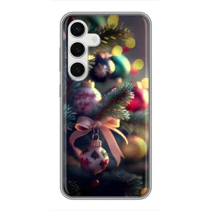 Чехлы на Новый Год Samsung Galaxy S24 (Красивая елочка)