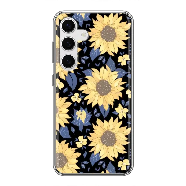 Чехол с рисунком «красивые цветы» для Samsung Galaxy S24