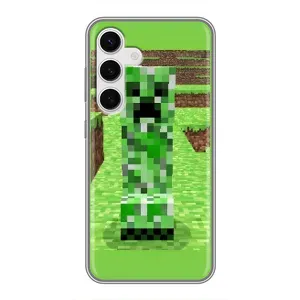 Чохли для Samsung Galaxy S24 (Персонажі МайнКрафт) (Кріпер 2)