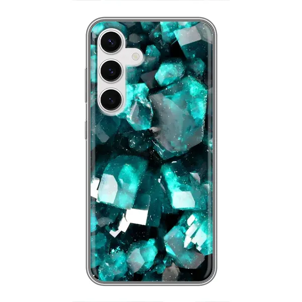 Чехол с рисунком «Кристалы» для Samsung Galaxy S24 Чехол с рисунком «Кристалы» для Samsung Galaxy S24