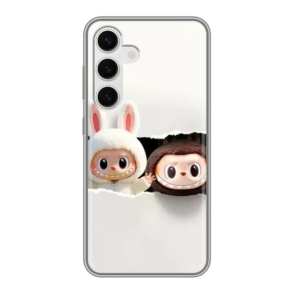 Чехол с рисунком «Фигурки Labubu» для Samsung Galaxy S24 Чехол с рисунком «Фигурки Labubu» для Samsung Galaxy S24