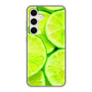 Чехол с изображением вкусной еды для Samsung Galaxy S24 (Лайм)