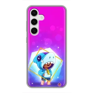 Чохол Бравл Старс для Samsung Galaxy S24 (Леон у костюмі Акули)
