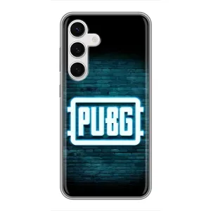 Чохол (TPU) з картинкою "Лого Пабг" на Самсунг Галаксі С24 (Лого PUBG)