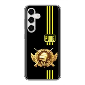 Чохол (TPU) з картинкою "Лого Пабг" на Самсунг Галаксі С24 (Логотип PUPG)