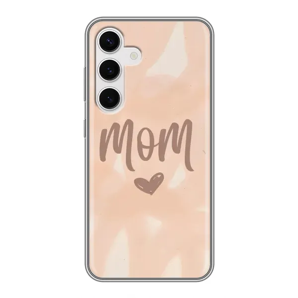 Чехол с рисунком «Love mom» для Samsung Galaxy S24 Чехол с рисунком «Love mom» для Samsung Galaxy S24