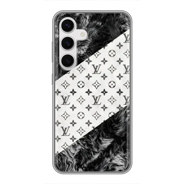 Чехол с рисунком «LV на белом» для Samsung Galaxy S24 Чехол с рисунком «LV на белом» для Samsung Galaxy S24