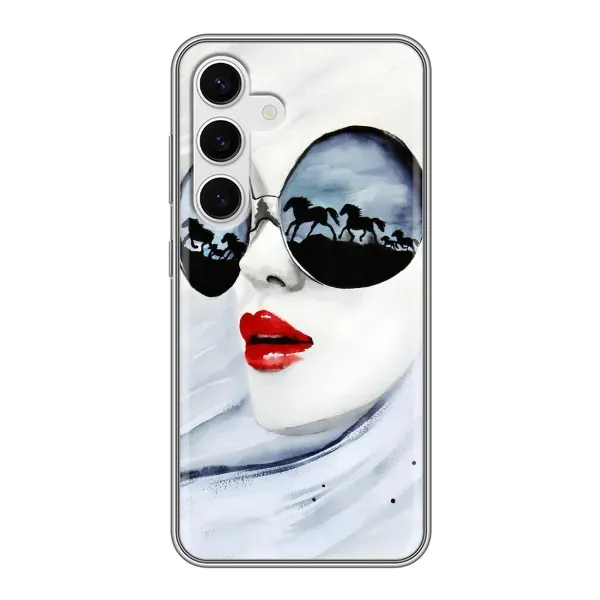 Чехол с рисунком «Любительница коней» для Samsung Galaxy S24 Чехол с рисунком «Любительница коней» для Samsung Galaxy S24
