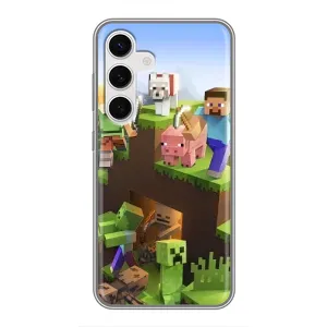 Чохли для Samsung Galaxy S24 (Персонажі МайнКрафт) (Майн-крафт)