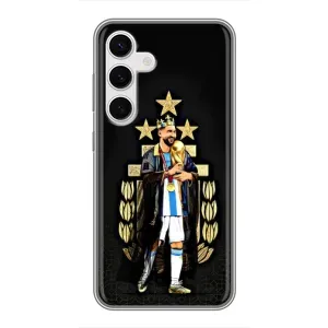 Чехлы Лео Месси Аргентина для Samsung Galaxy S24 (Месси король)