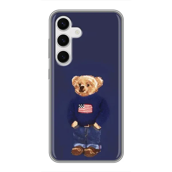 Чехол с рисунком «Мишка USA» для Samsung Galaxy S24
