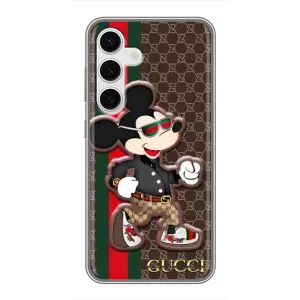 Чехлы Бренд GUCCI для Samsung Galaxy S24 (Маус Гуччи)