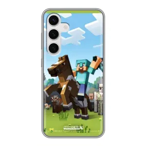 Чохли для Samsung Galaxy S24 (Персонажі МайнКрафт) (На коні)