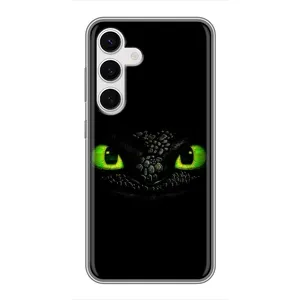 Чехол дракон Беззубик для Samsung Galaxy S24 (Глаза Беззубика)