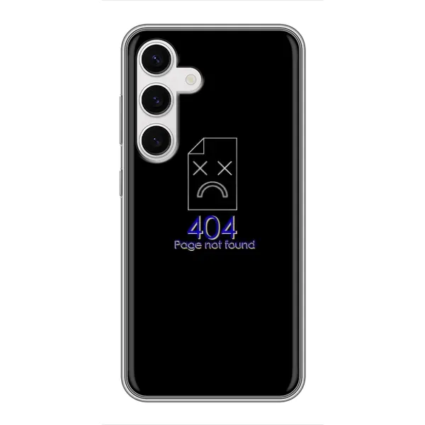 Чехол с рисунком «Ошибка 404» для Samsung Galaxy S24 Чехол с рисунком «Ошибка 404» для Samsung Galaxy S24