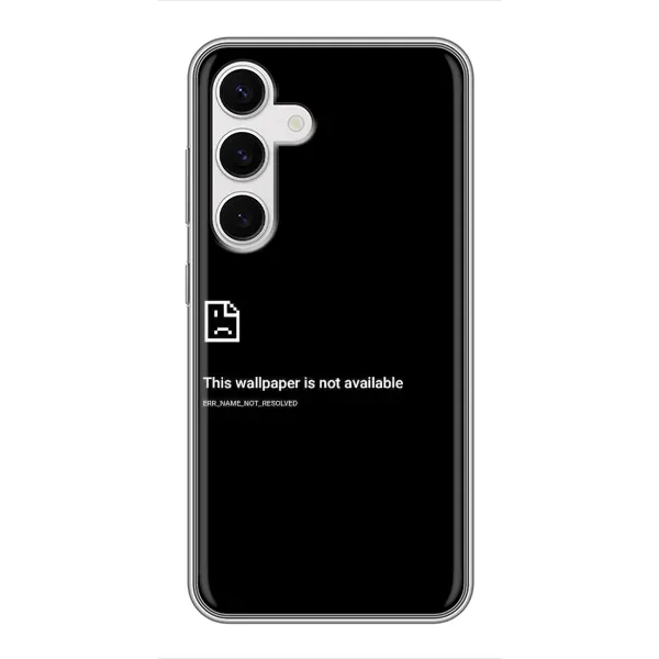 Чехол с рисунком «Ошибка» для Samsung Galaxy S24 Чехол с рисунком «Ошибка» для Samsung Galaxy S24