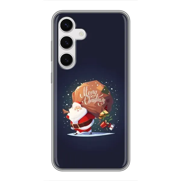 Чехол с рисунком «Подарки от Санты» для Samsung Galaxy S24 Чехол с рисунком «Подарки от Санты» для Samsung Galaxy S24