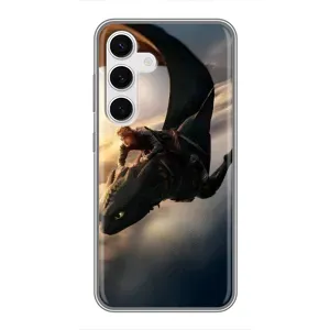 Чехол дракон Беззубик для Samsung Galaxy S24 (Полет Беззубика)