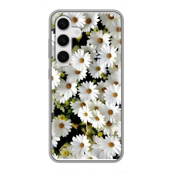Чехол с рисунком «Рамка в ромашках» для Samsung Galaxy S24 Чехол с рисунком «Рамка в ромашках» для Samsung Galaxy S24