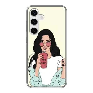 Силіконовый Чохол на Samsung Galaxy S24 з картинкой Модных девушек (З напоєм)