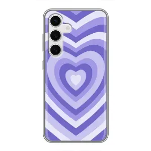 Чохли з тематикою "Маленькі Сердчеки" на Samsung Galaxy S24 (Серце фіолет)