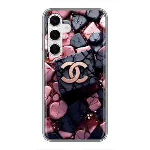 Чехол (Dior, Prada, YSL, Chanel) для Samsung Galaxy S24 (Шанель)