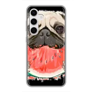 Чохол (ТПУ) Милі песики для Samsung Galaxy S24 (Смішний Мопс)