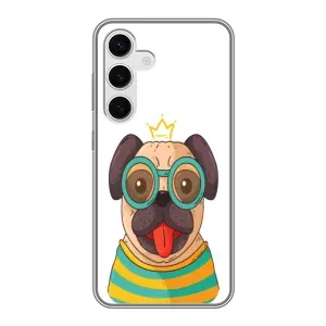 Бампер для Samsung Galaxy S24 з картинкою "Песики" (Собака Король)