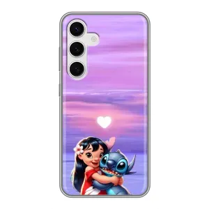 Чехол с рисунком Стич для Samsung Galaxy S24 (Стич и Лило)