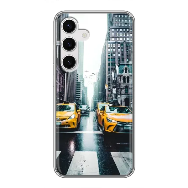 Чехол с рисунком «Такси» для Samsung Galaxy S24 Чехол с рисунком «Такси» для Samsung Galaxy S24