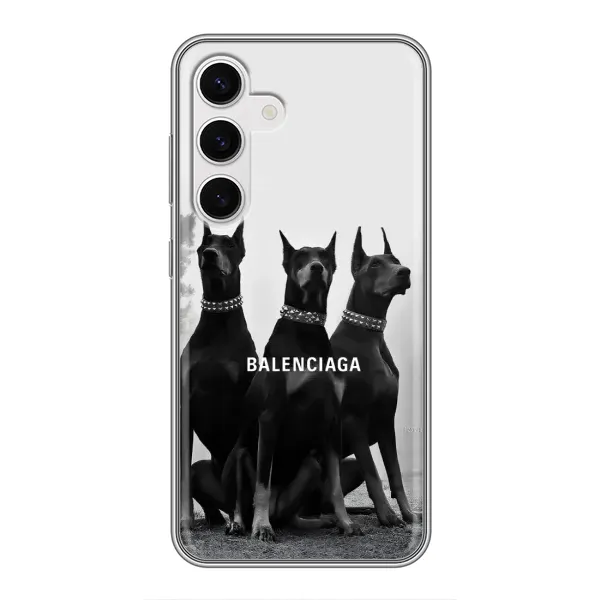 Чехол с рисунком «Три добермана» для Samsung Galaxy S24 Чехол с рисунком «Три добермана» для Samsung Galaxy S24