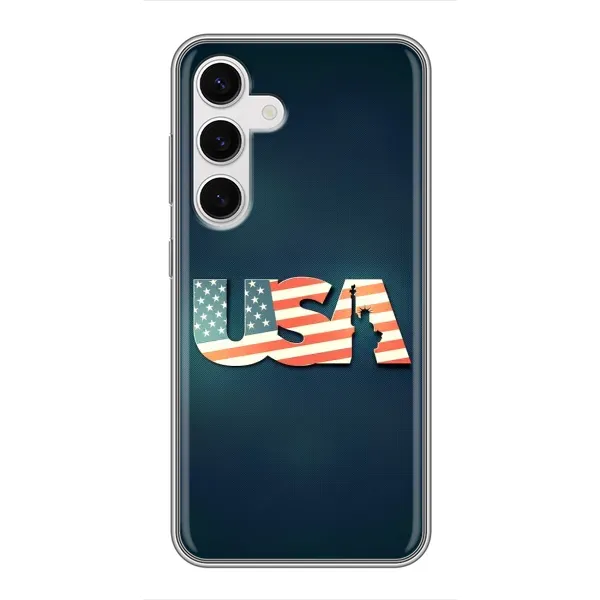 Чехол с рисунком «USA» для Samsung Galaxy S24 Чехол с рисунком «USA» для Samsung Galaxy S24