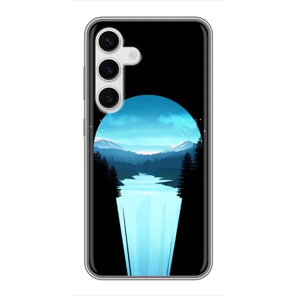 Чехол с рисунком «Синий Водопад» для Samsung Galaxy S24 Чехол с рисунком «Синий Водопад» для Samsung Galaxy S24