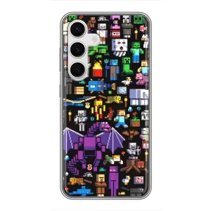 Чохол майнкрафт для Samsung Galaxy S24 (Усі персонажі)