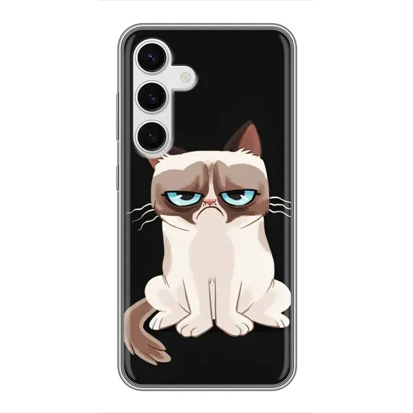 Чехол с рисунком «Взгляд кота» для Samsung Galaxy S24 Чехол с рисунком «Взгляд кота» для Samsung Galaxy S24