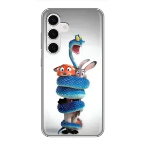Силиконовый чехол с принтом Зоотрополіс для Samsung Galaxy S24 (Змея Зоо)