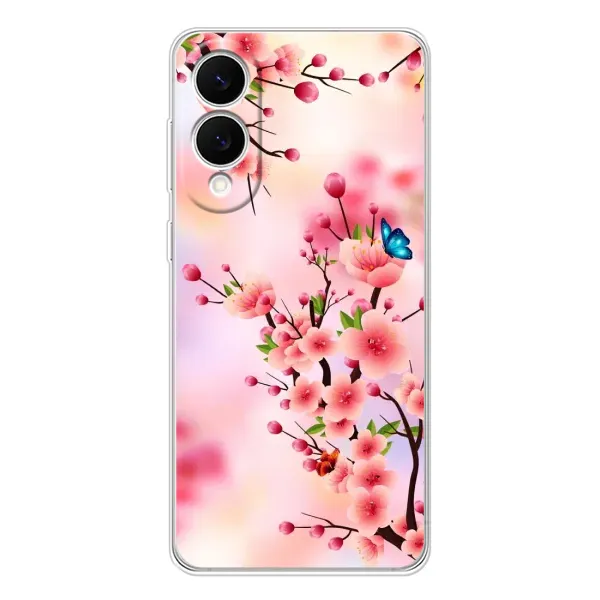 Чехол с рисунком «Бабочки на сакуре» для Samsung Galaxy S25 Edge Чехол с рисунком «Бабочки на сакуре» для Samsung Galaxy S25 Edge