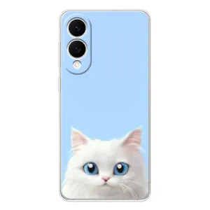 Чехол на тематику: Коты для Samsung Galaxy S25 Edge (Белый кот)
