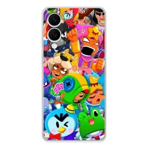 Силіконовый Чохол на Samsung Galaxy S25 Edge з картинкою Brawl Stars (Brawl-Stars)